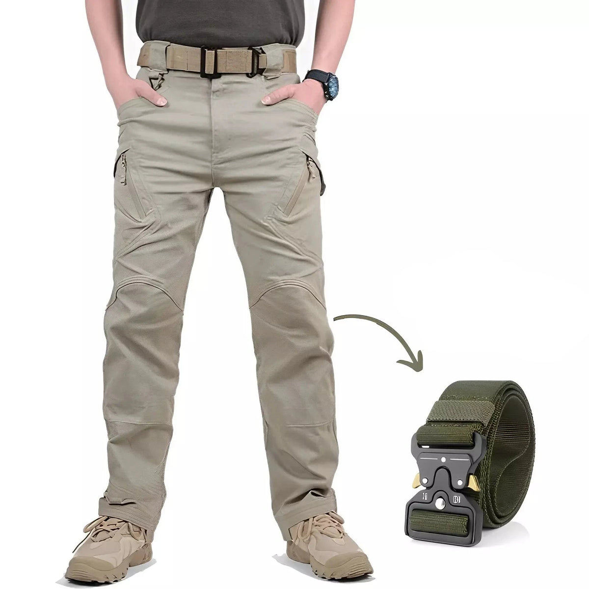 Calça Military Tactical Ultra Resistente e Impermeável + Cinto