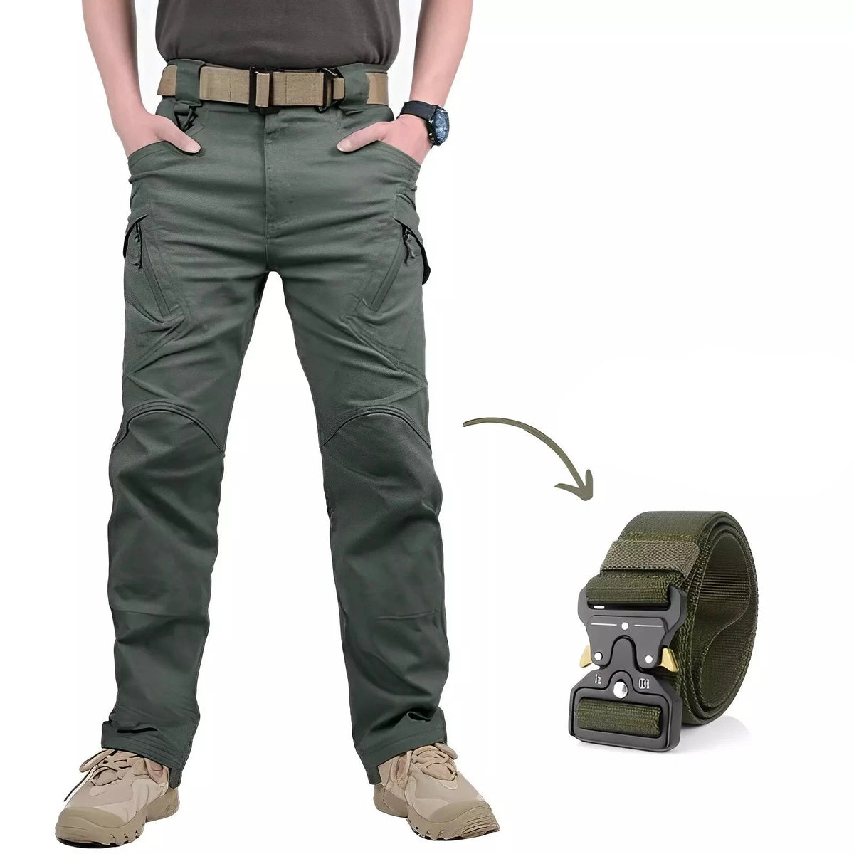 Calça Military Tactical Ultra Resistente e Impermeável + Cinto