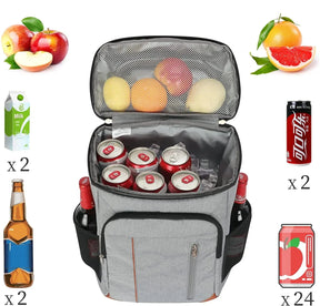 Mochila Térmica 30L com Compartimento para Alimentos e Bebidas