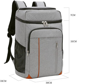 Mochila Térmica 30L com Compartimento para Alimentos e Bebidas