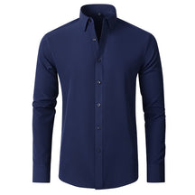 Camisa social masculina azul