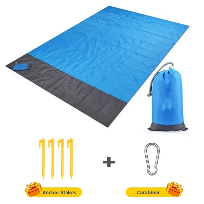 Cobertor de praia leve impermeável, piquenique para viagens, caminhadas e esportes, sandproof, 200x140cm