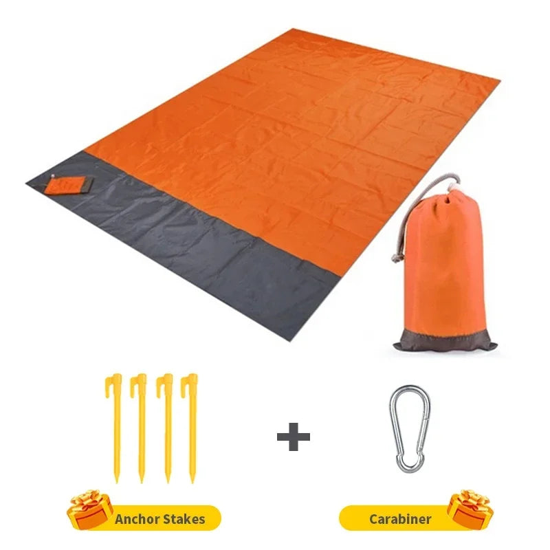 Cobertor de praia leve impermeável, piquenique para viagens, caminhadas e esportes, sandproof, 200x140cm